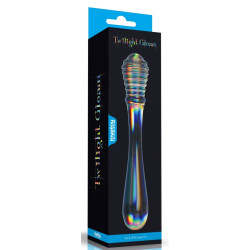 LoveToy Gode en Verre Twin Pleasures 20 x 3.6cm Transparent